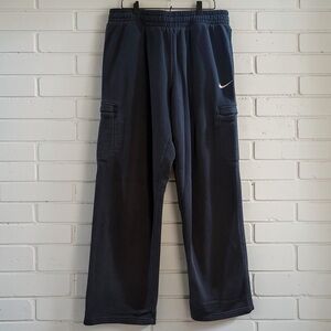 Nike Cargo Sweatpants XL Navy Fleece Athletic Joggers Relaxed Fit